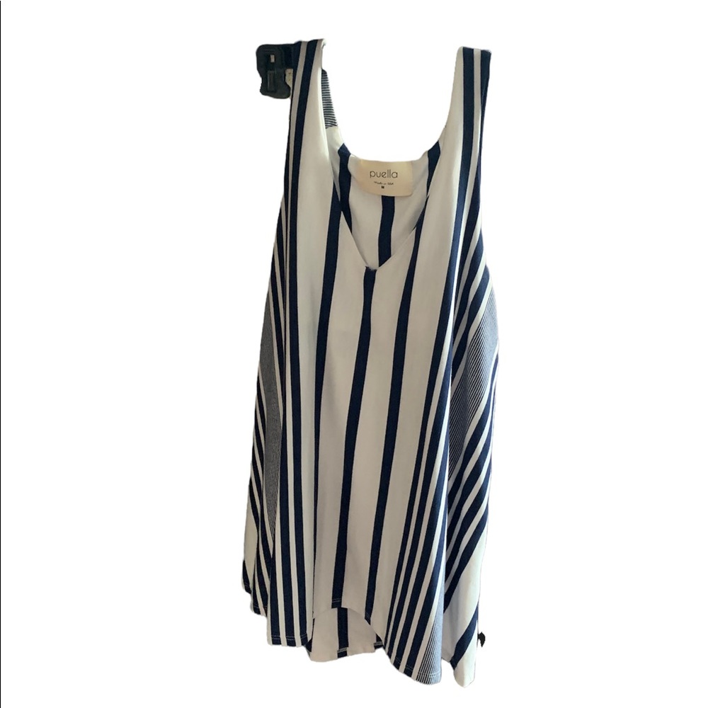 Puella tank top. Size medium. Navy stripe.